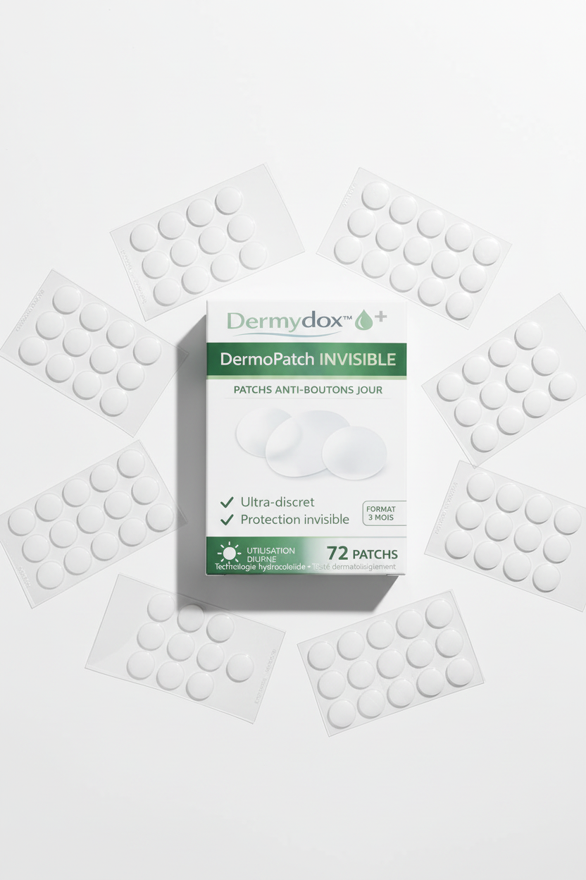 Packaging Dermydox + plaquettes de patchs